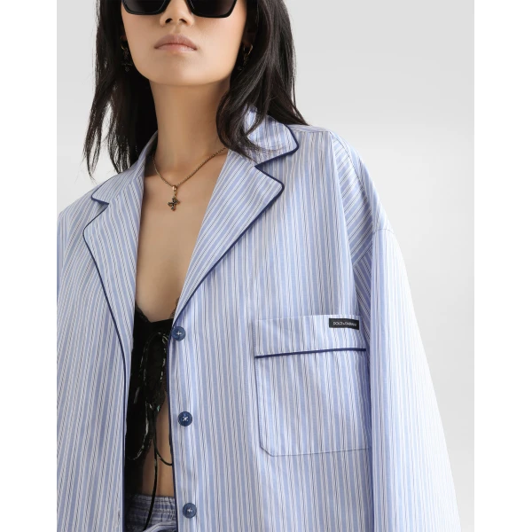 Dolce & Gabbana Striped fabric vanity shirt, view 4