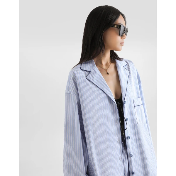 Dolce & Gabbana Striped fabric vanity shirt, view 5