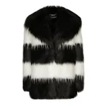 Dolce & Gabbana Striped faux fur coat