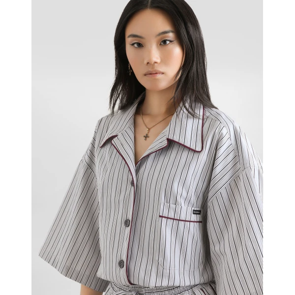 Dolce & Gabbana Striped poplin shirt, view 4