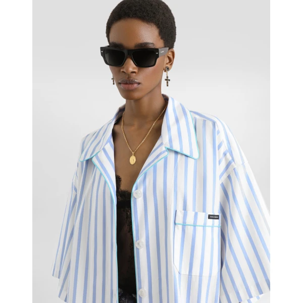 Dolce & Gabbana Striped poplin shirt, view 4