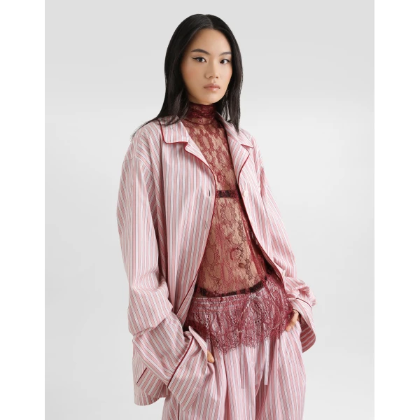 Dolce & Gabbana Striped poplin shirt, view 4