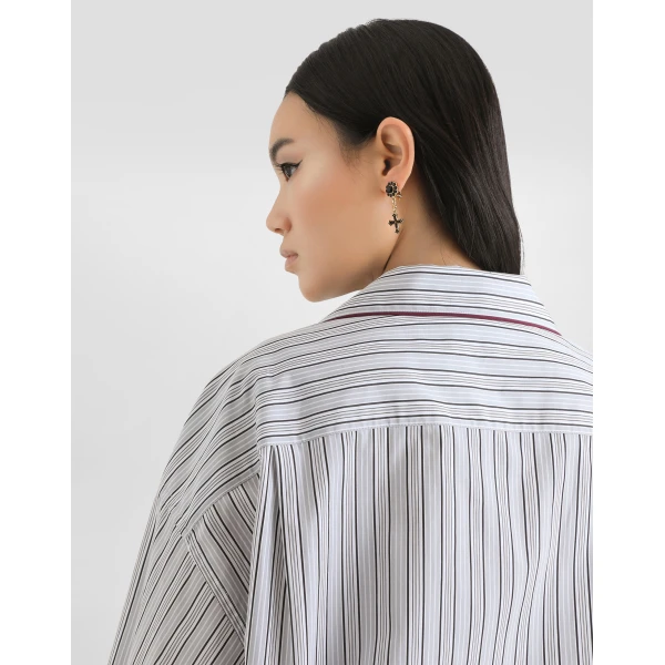 Dolce & Gabbana Striped poplin shirt, view 5