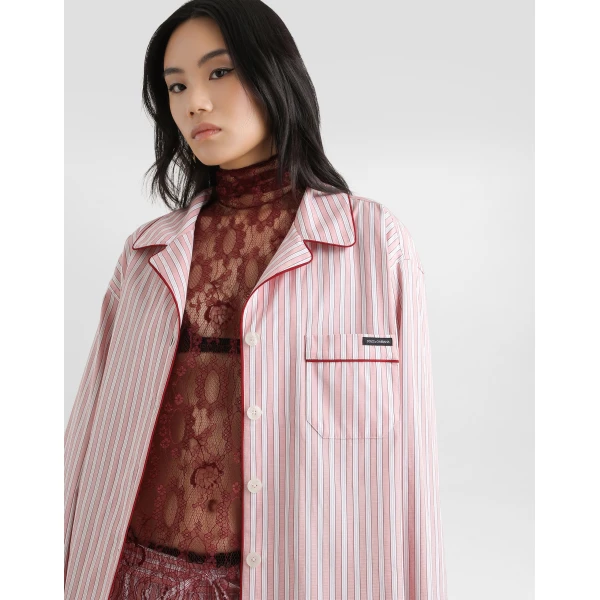 Dolce & Gabbana Striped poplin shirt, view 5