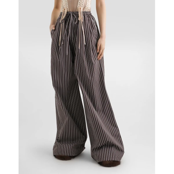Dolce & Gabbana Striped poplin trousers, view 4