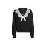 Dolce & Gabbana Sweatshirt with macramé and bow Top