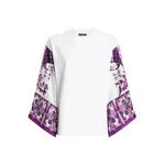 Dolce & Gabbana T-shirt with silk foulard sleeves Top