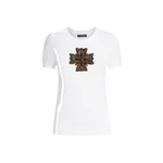 Dolce & Gabbana T-shirt with swarovski cross Top