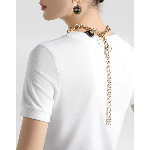 Dolce & Gabbana T-shirt with swarovski cross Top, view 5