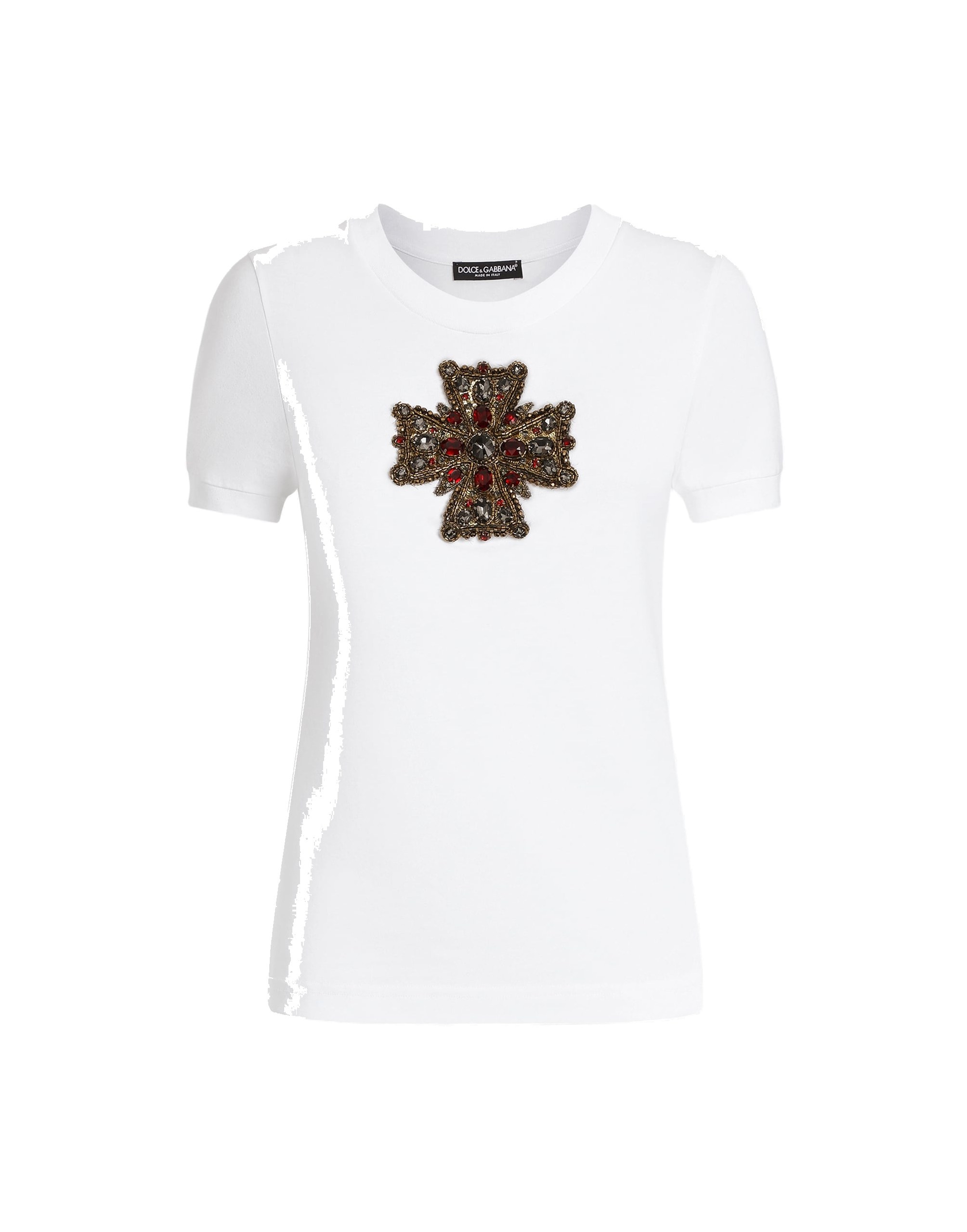 Dolce & Gabbana T-shirt with swarovski cross