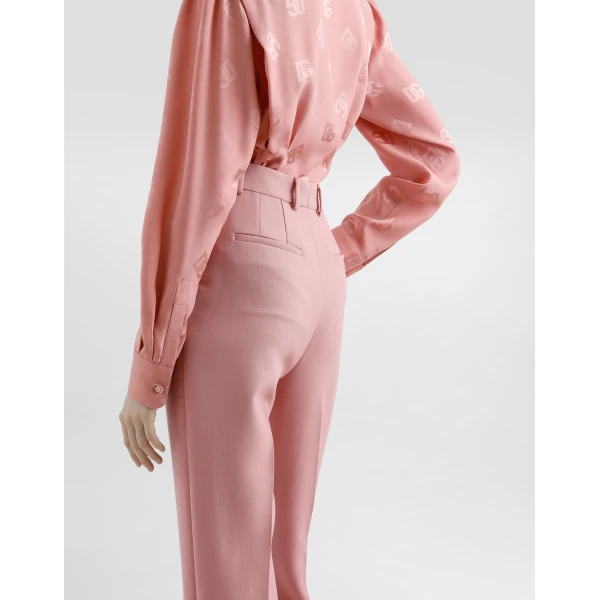 Dolce & Gabbana Tailored double wool crepe pants, view 6