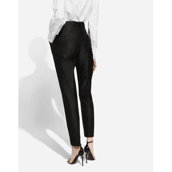 Dolce & Gabbana Tailored floral jacquard pants, view 4