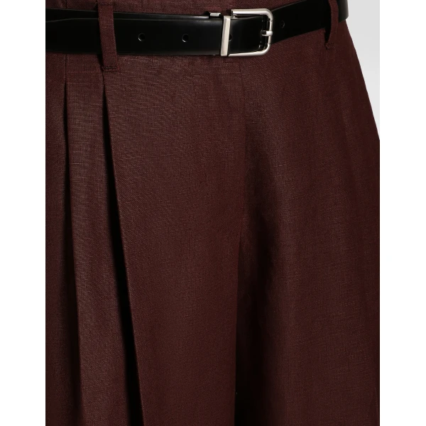 Dolce & Gabbana Tailored linen canvas trousers, view 3