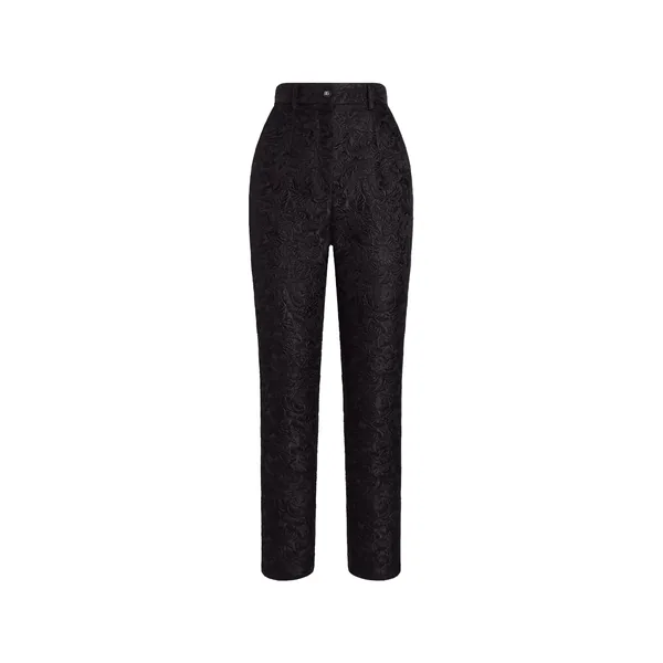 Dolce & Gabbana Tailored quilted floral jacquard pants