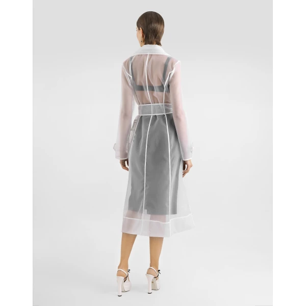 Dolce & Gabbana Technical organza trench coat, view 3