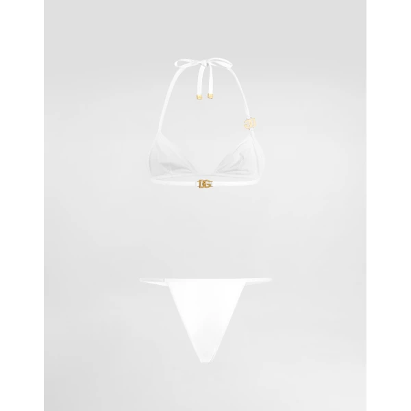 Dolce & Gabbana Triangle bikini with DG logo, view 3