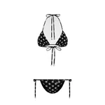 Dolce & Gabbana Triangle bikini with DG logo print