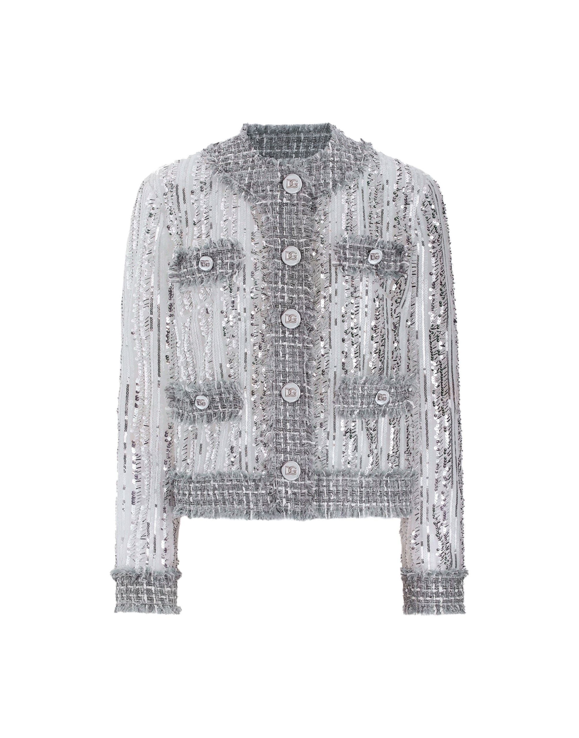 Dolce & Gabbana Tulle Gabbana jacket with sequin embroidery