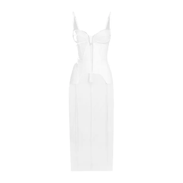 Dolce & Gabbana Tulle calf-length dress with corset details