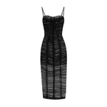Dolce & Gabbana Tulle calf-length dress with draping