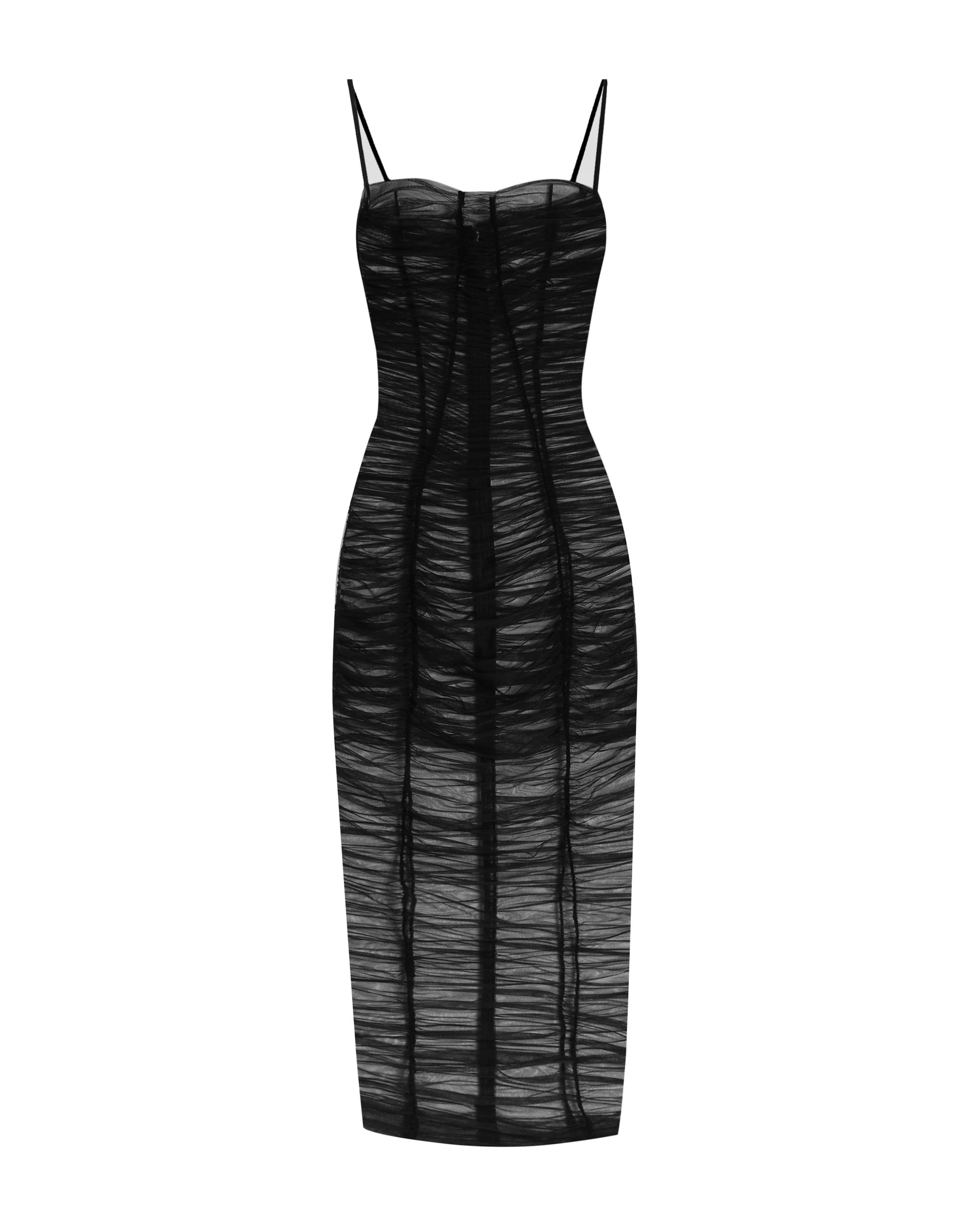Dolce & Gabbana Tulle calf-length dress with draping