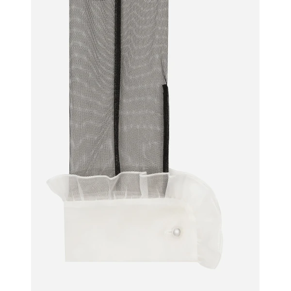 Dolce & Gabbana Tulle calf-length dress with organza shirt front, view 4