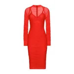 Dolce & Gabbana Tulle draped calf-length dress