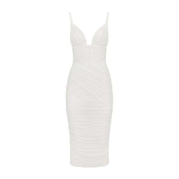 Dolce & Gabbana Tulle draped calf-length dress