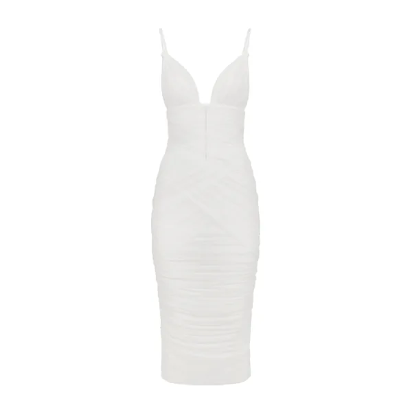 Dolce & Gabbana Tulle draped calf-length dress