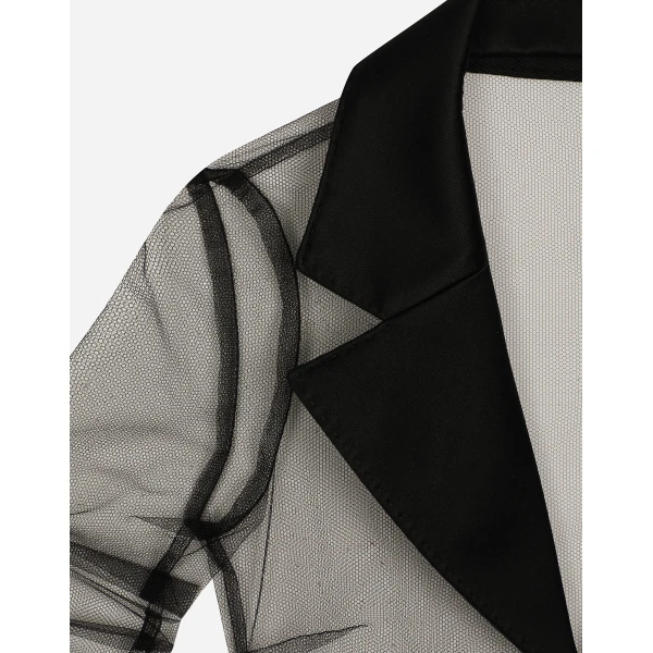 Dolce & Gabbana Tulle jacket with satin details, view 6