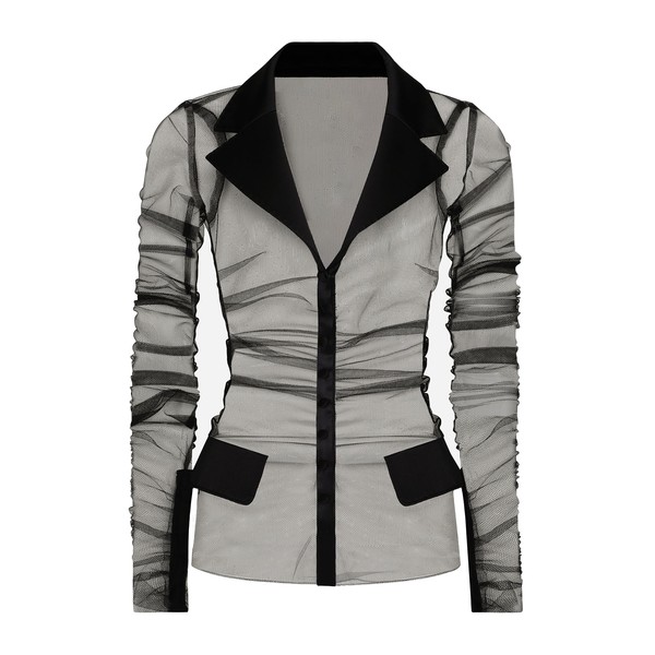 Dolce & Gabbana Tulle jacket with satin details