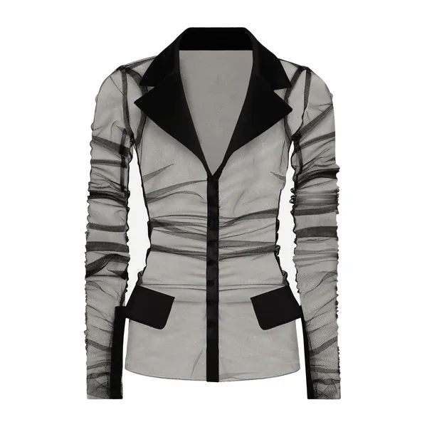 Dolce & Gabbana Tulle jacket with satin details