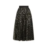 Dolce & Gabbana Tulle midi circle skirt with micro-sequin embroidery