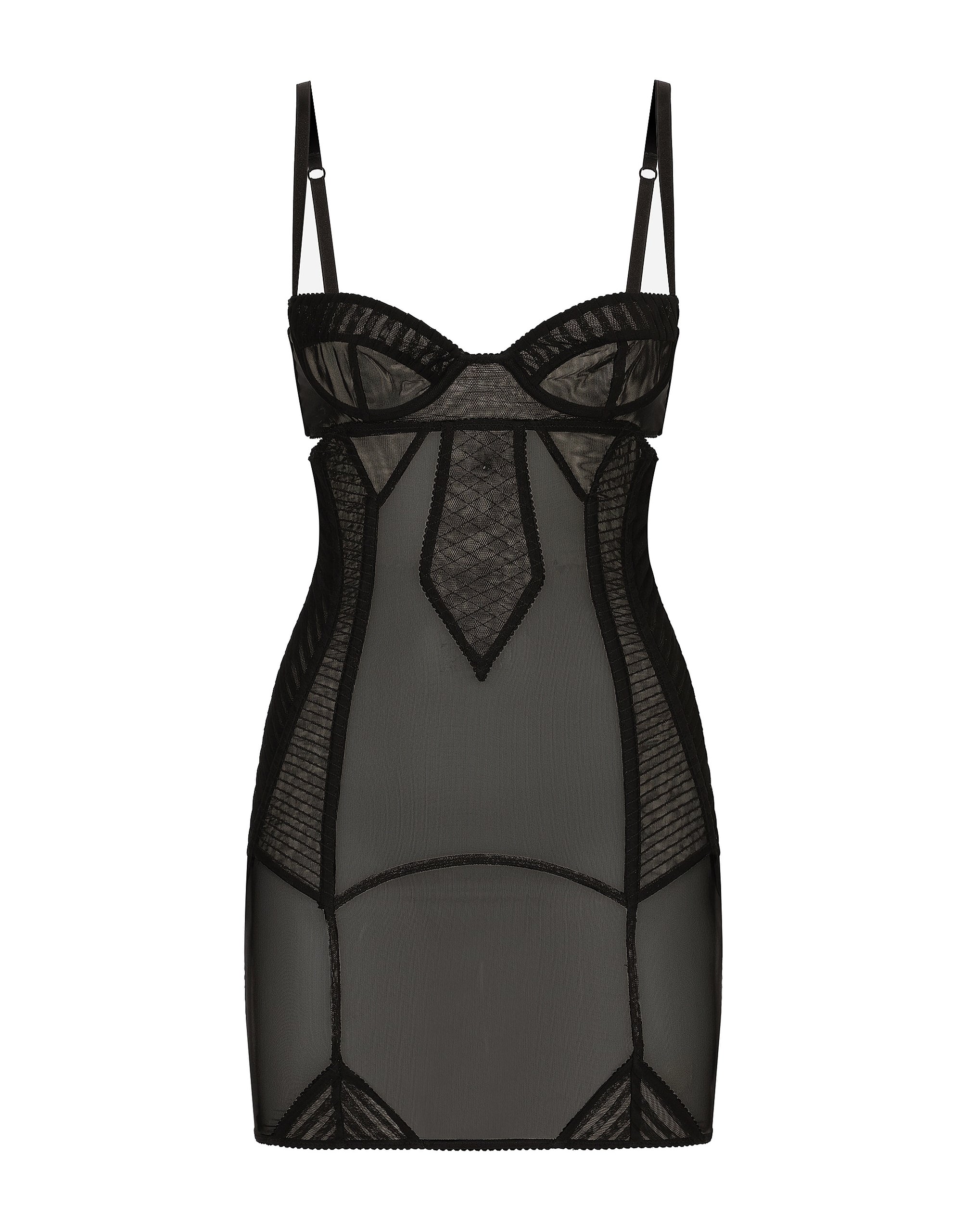 Dolce & Gabbana Tulle minidress with corset details