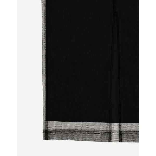 Dolce & Gabbana Tulle pencil skirt with slit, view 6