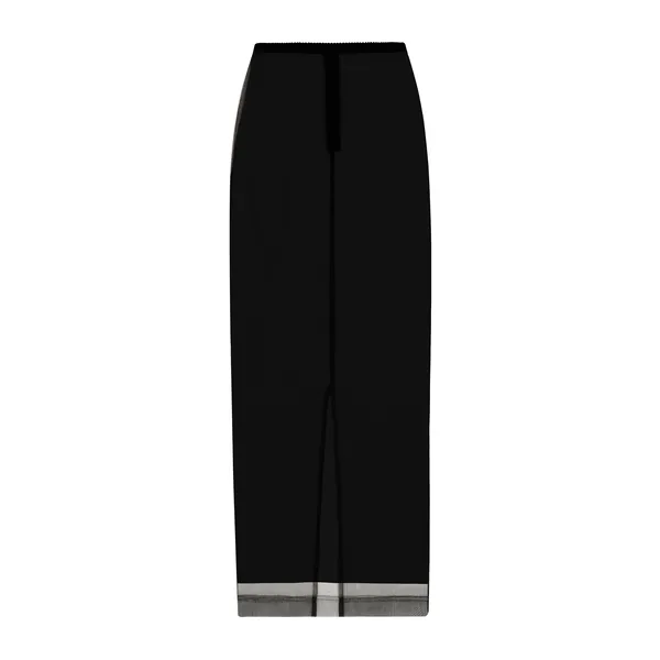 Dolce & Gabbana Tulle pencil skirt with slit