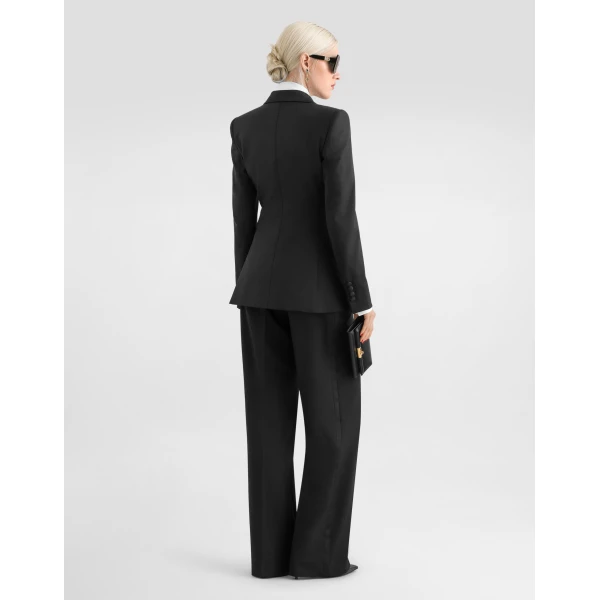 Dolce & Gabbana Turlington double-breasted jacket in bi-stretch twill, view 3