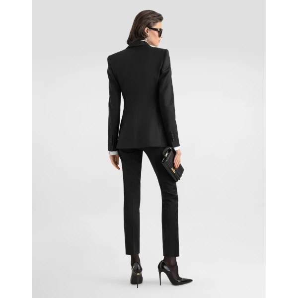 Dolce & Gabbana Turlington single-breasted jacket in bi-stretch twill, view 3