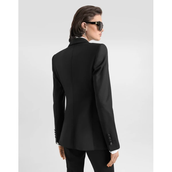 Dolce & Gabbana Turlington single-breasted jacket in bi-stretch twill, view 5