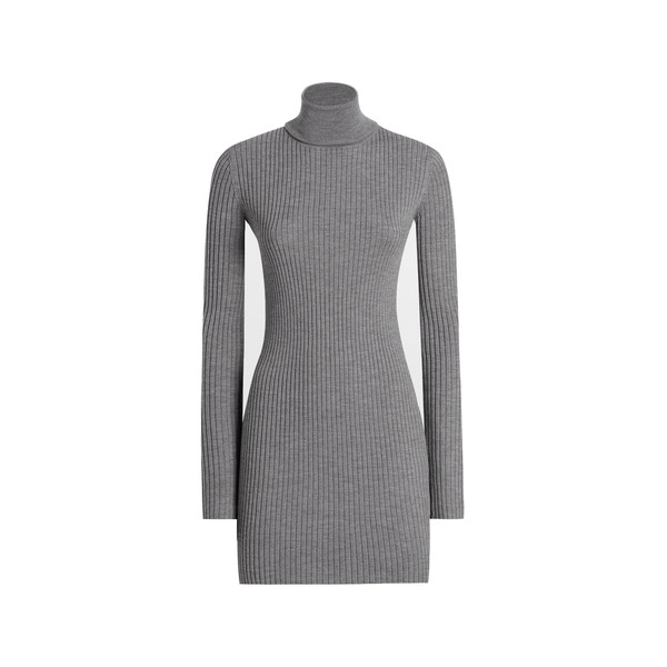 Dolce & Gabbana Turtleneck long dress in wool