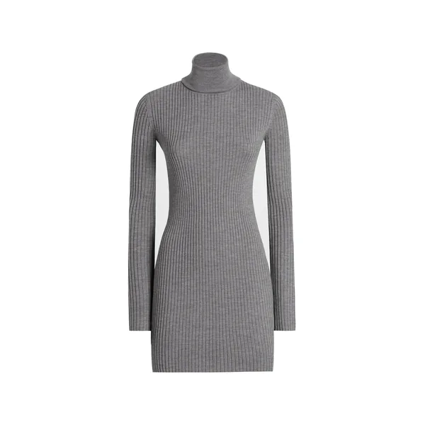 Dolce & Gabbana Turtleneck long dress in wool