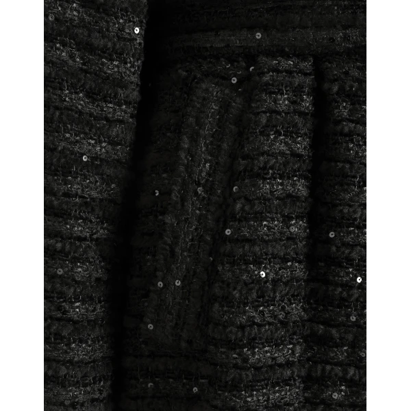 Dolce & Gabbana Tweed coat with micro-sequin embellishment, view 6