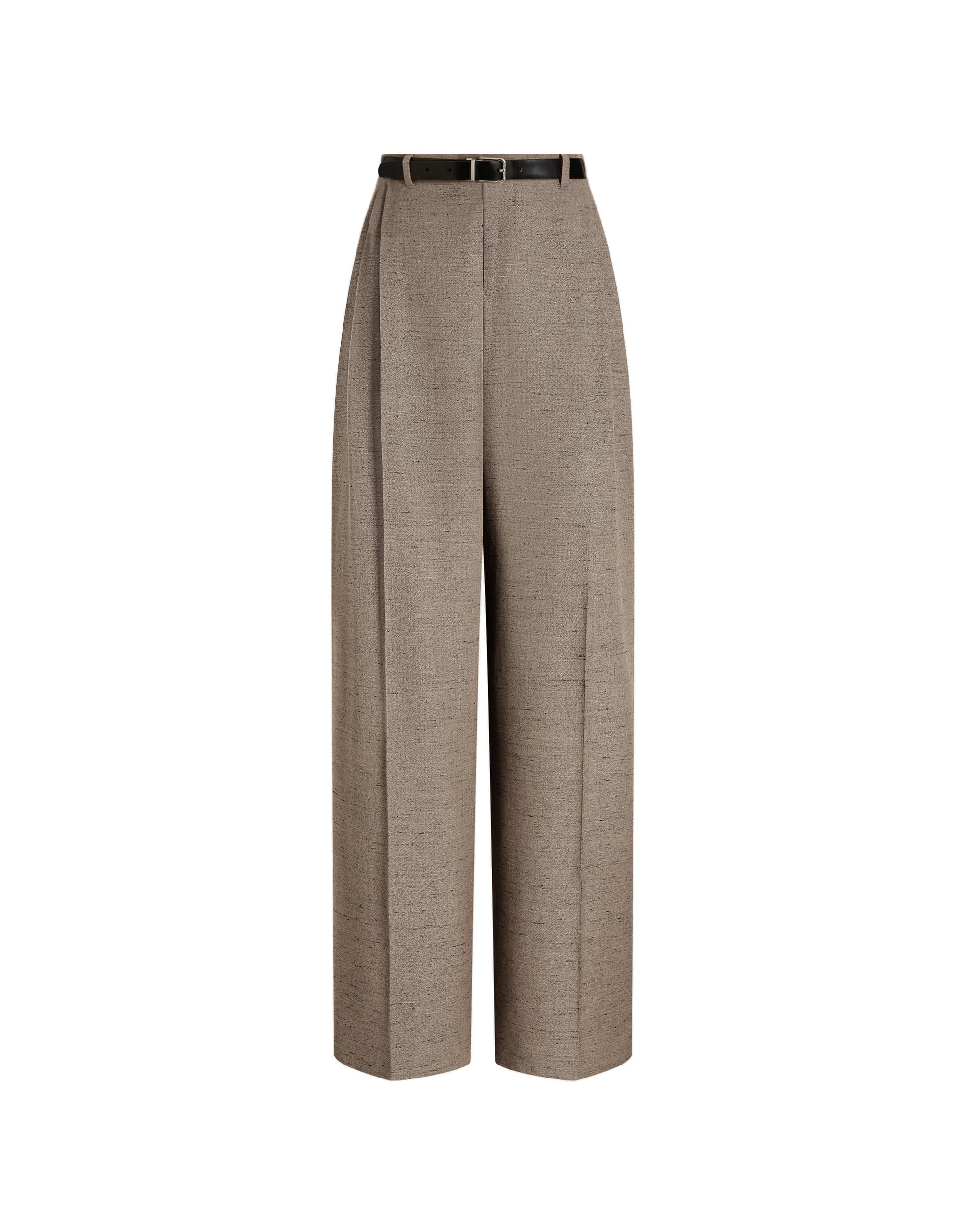 Dolce & Gabbana Tweed-effect linen and viscose trousers