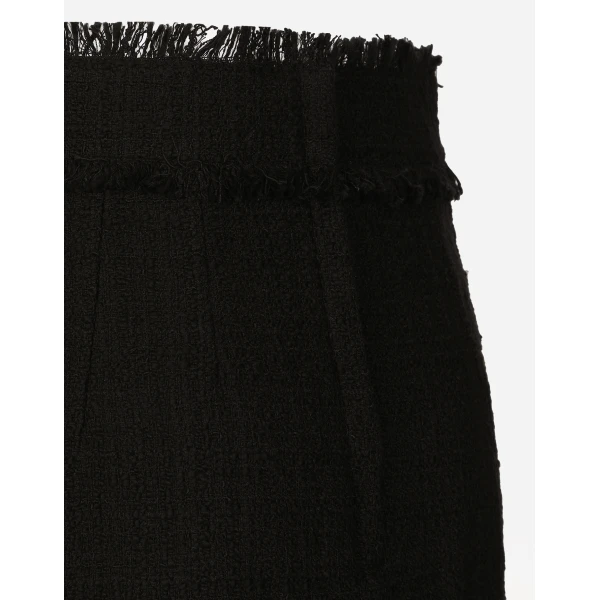 Dolce & Gabbana Tweed midi skirt with DG logo, view 5