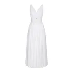 Dolce & Gabbana V-neck midi dress in silk georgette