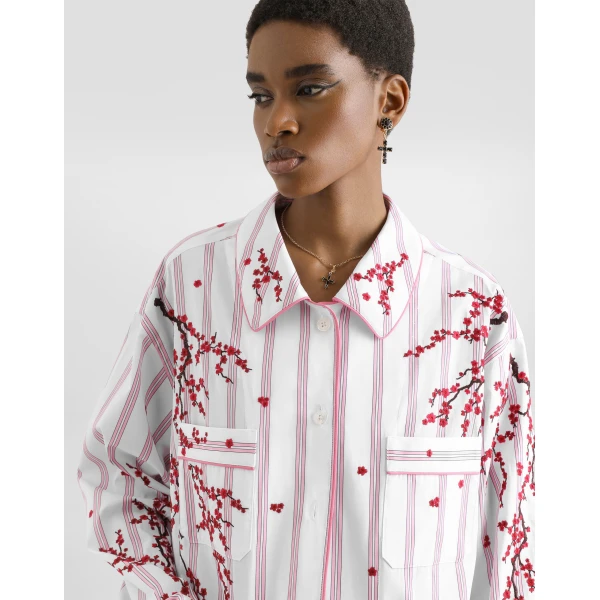 Dolce & Gabbana Vanity shirt with flower embroidery, view 4