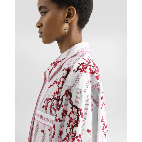 Dolce & Gabbana Vanity shirt with flower embroidery, view 5