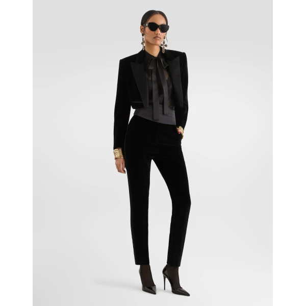 Dolce & Gabbana Velvet Spencer tuxedo jacket, view 2
