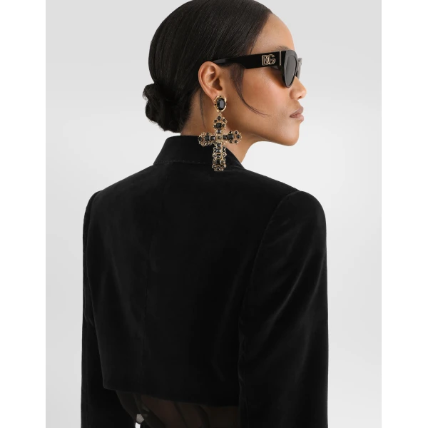Dolce & Gabbana Velvet Spencer tuxedo jacket, view 5