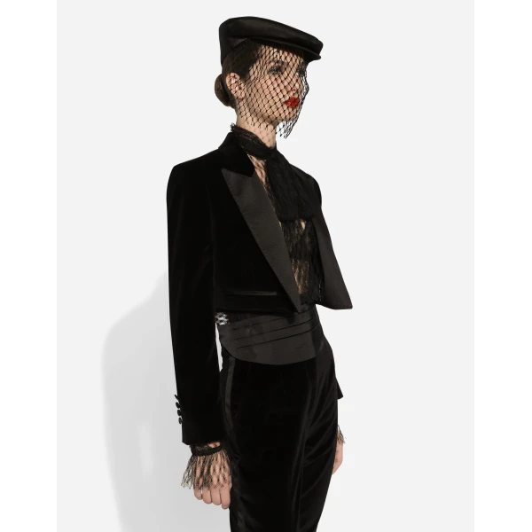Dolce & Gabbana Velvet Spencer tuxedo jacket, view 6